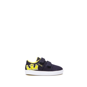 Supra TODDLER STACKS II V Lave Sneakers Barn Marineblå/Gul/Hvite | NO-98449